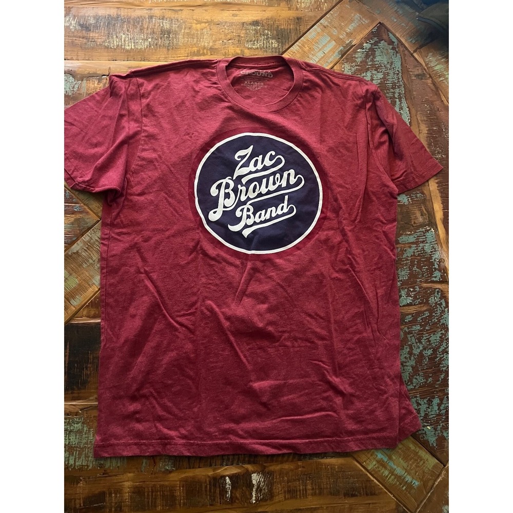 Mens Zac Brown Band Red Band T Shirt Size XXL